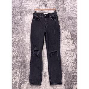 Abercrombie & Fitch Jeans 27 / 4 Womens 90s Straight Ultra High Curve Love Black